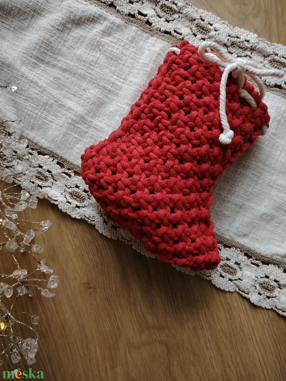 Mikulás csizma  - karácsony - mikulás - mikulás csizma és zokni - Meska.hu