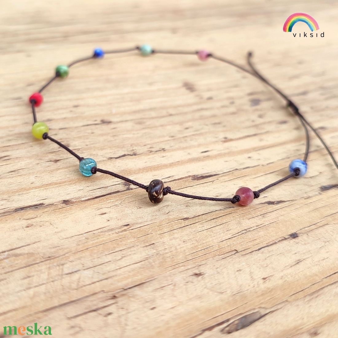 Ásvány bokalánc - ékszer - lábdísz és testékszer - bokalánc - Meska.hu