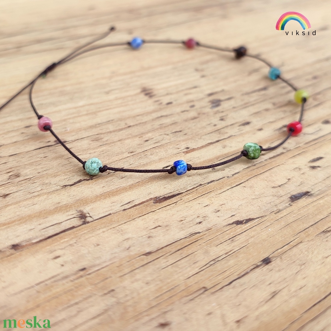 Ásvány bokalánc - ékszer - lábdísz és testékszer - bokalánc - Meska.hu