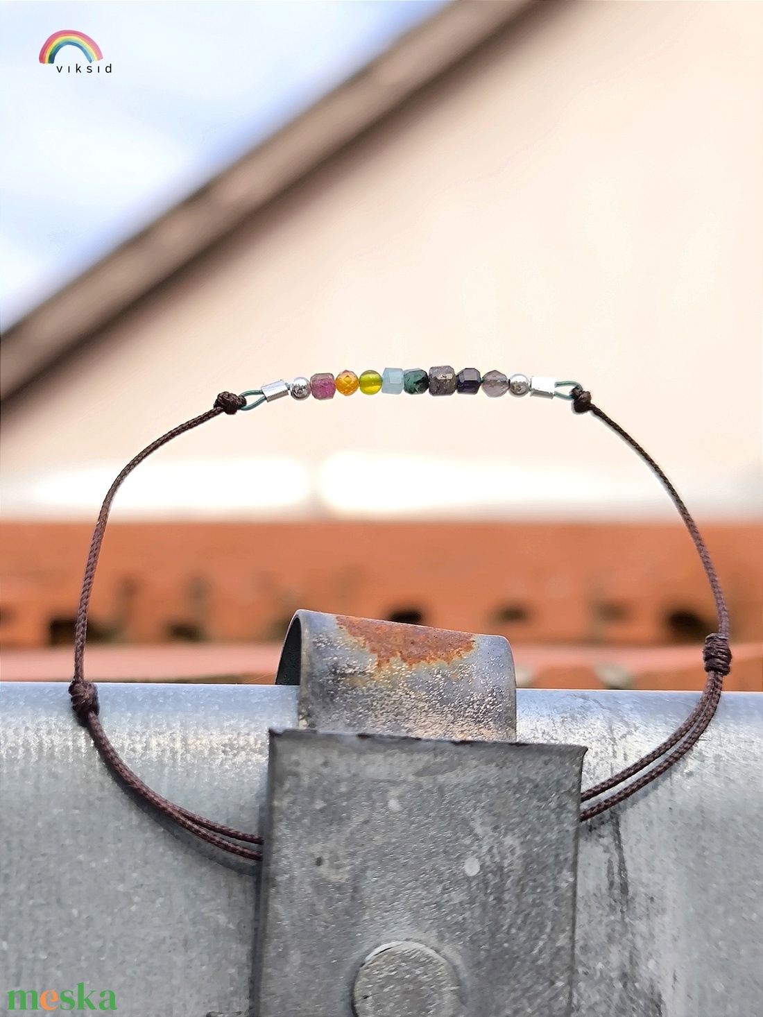 Szivárvány pálcika karkötő - ékszer - karkötő - charm karkötő - Meska.hu