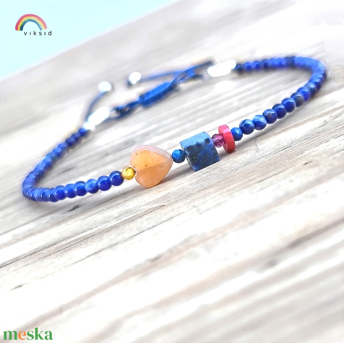 Lápisz lazuli karkötő - ékszer - karkötő - charm karkötő - Meska.hu Lápisz lazuli karkötő - ékszer - karkötő - charm karkötő - Meska.hu