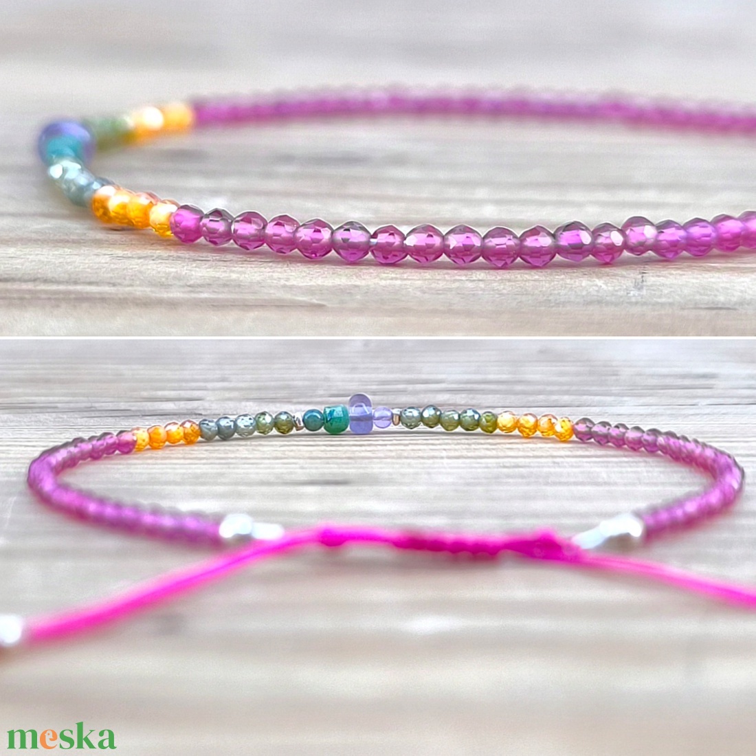 Pinky-színes karkötő - ékszer - karkötő - charm karkötő - Meska.hu Pinky-színes karkötő - ékszer - karkötő - charm karkötő - Meska.hu
