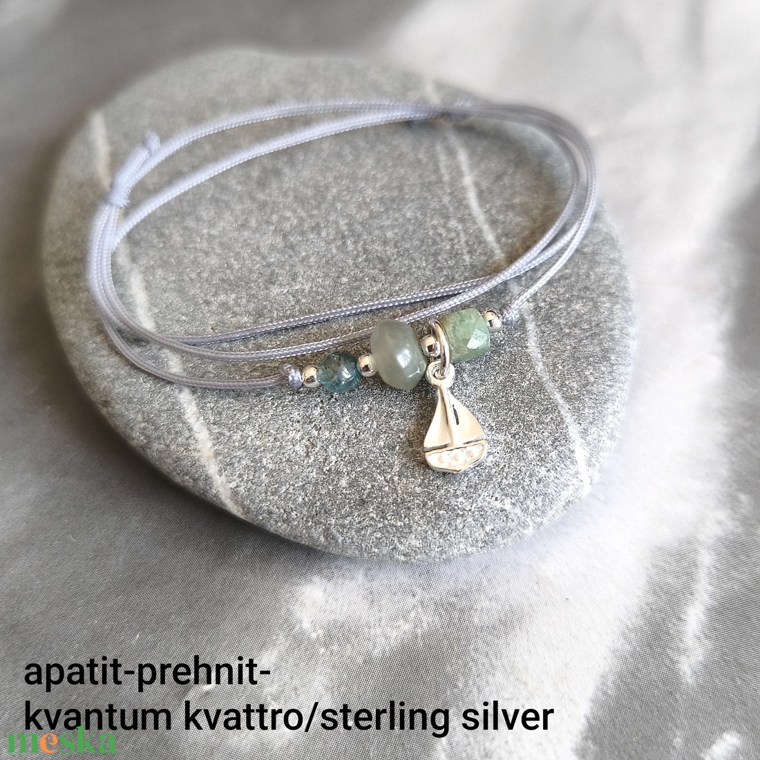 Vitorlás ezüst bokalánc - ékszer - lábdísz és testékszer - bokalánc - Meska.hu