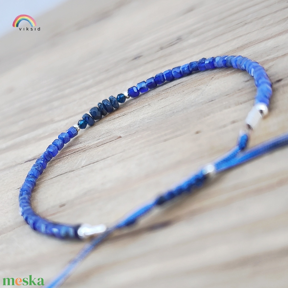 Lápisz lazuli és zafír karkötő - ékszer - karkötő - ásványkarkötő - Meska.hu Lápisz lazuli és zafír karkötő - ékszer - karkötő - ásványkarkötő - Meska.hu