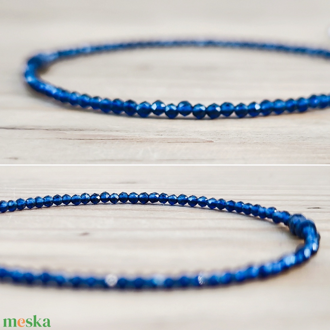 Zafír karkötő - ékszer - karkötő - ásványkarkötő - Meska.hu