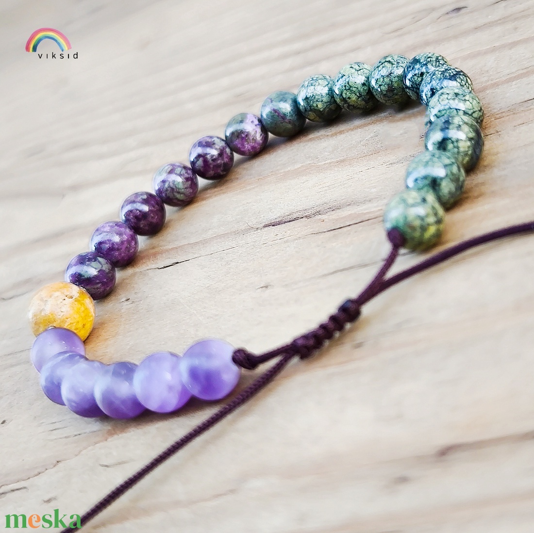 Szerpentin karkötő - ékszer - karkötő - ásványkarkötő - Meska.hu