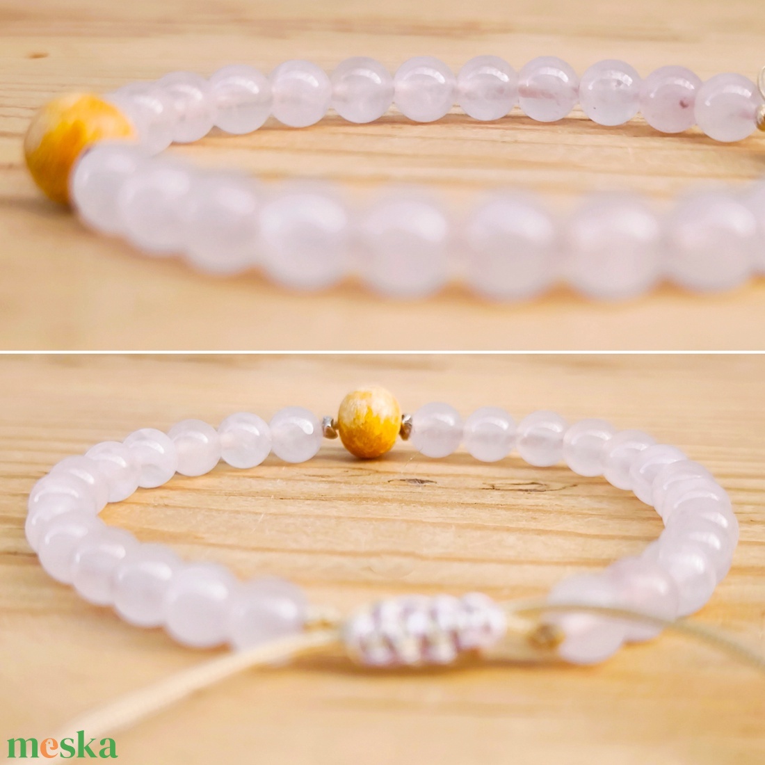 Rózsakvarc karkötő - ékszer - karkötő - ásványkarkötő - Meska.hu Rózsakvarc karkötő - ékszer - karkötő - ásványkarkötő - Meska.hu