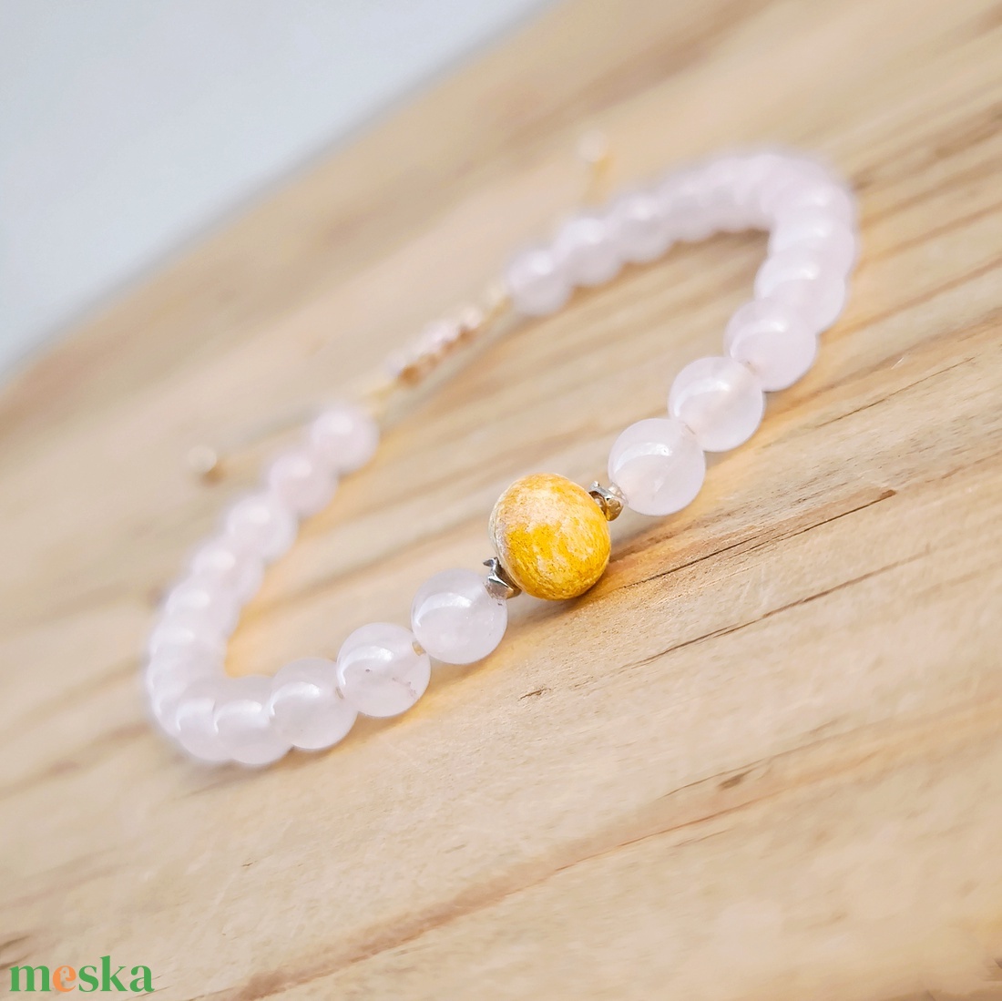 Rózsakvarc karkötő - ékszer - karkötő - ásványkarkötő - Meska.hu Rózsakvarc karkötő - ékszer - karkötő - ásványkarkötő - Meska.hu