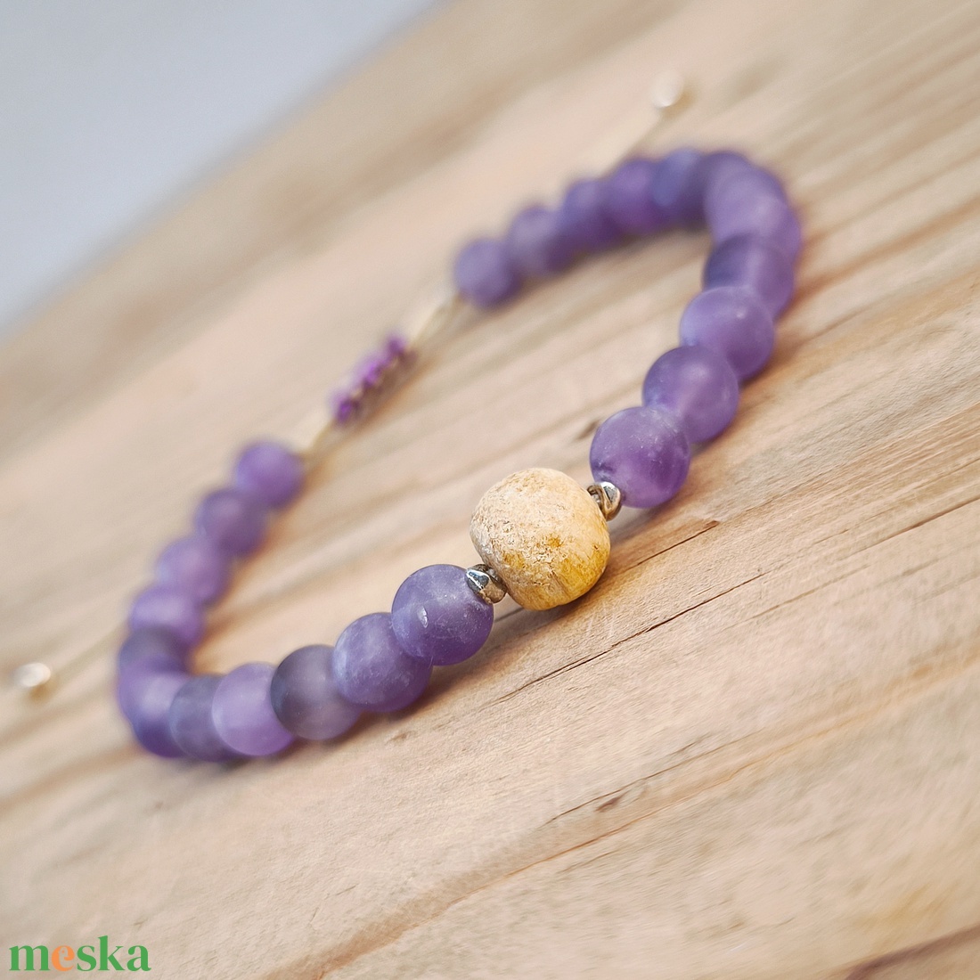 Ametiszt karkötő - ékszer - karkötő - ásványkarkötő - Meska.hu Ametiszt karkötő - ékszer - karkötő - ásványkarkötő - Meska.hu