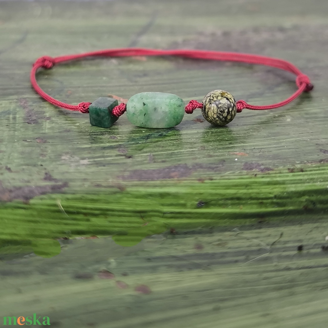 Ásvány egyszál karkötő - ékszer - karkötő - karkötő medállal - Meska.hu