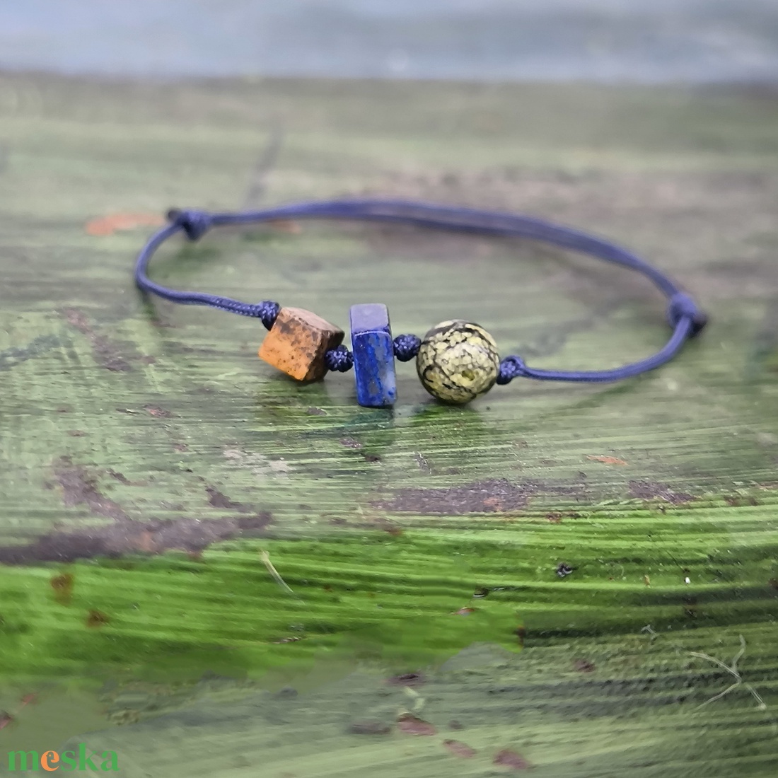 Ásvány egyszál karkötő - ékszer - karkötő - karkötő medállal - Meska.hu