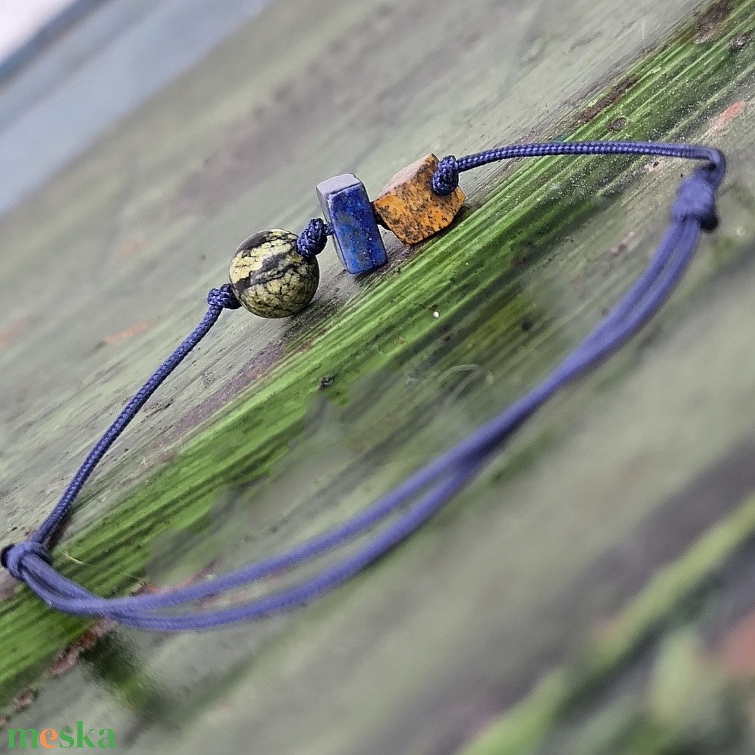 Ásvány egyszál karkötő - ékszer - karkötő - karkötő medállal - Meska.hu