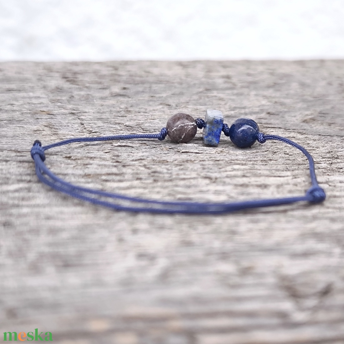 Ásvány egyszál karkötő - ékszer - karkötő - karkötő medállal - Meska.hu