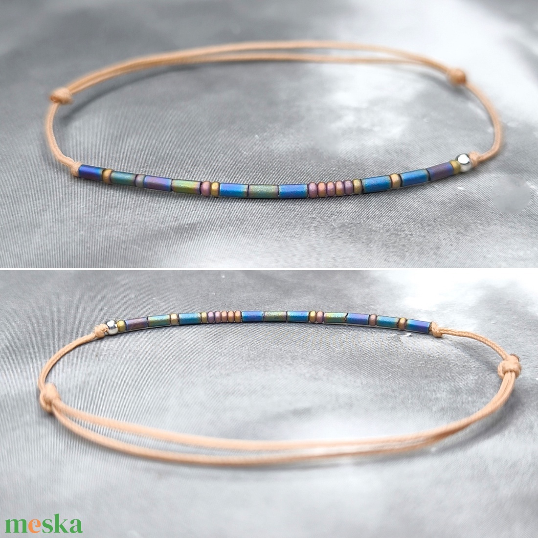 Morze karkötő / nyugi van. - ékszer - karkötő - karkötő medállal - Meska.hu