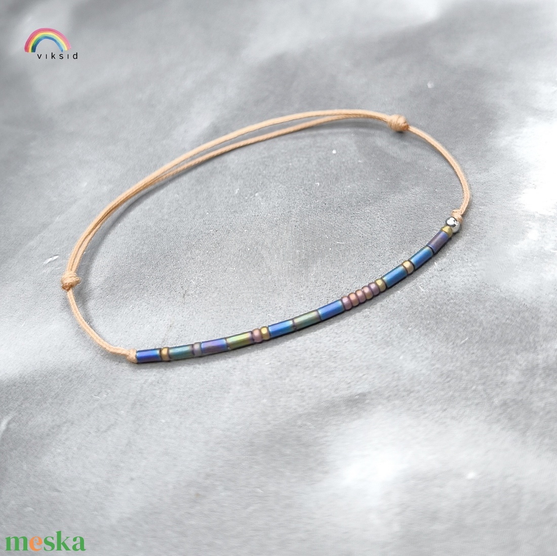 Morze karkötő / nyugi van. - ékszer - karkötő - karkötő medállal - Meska.hu