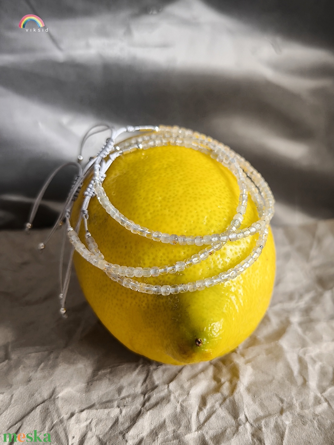 Citrin karkötő - ékszer - karkötő - charm karkötő - Meska.hu