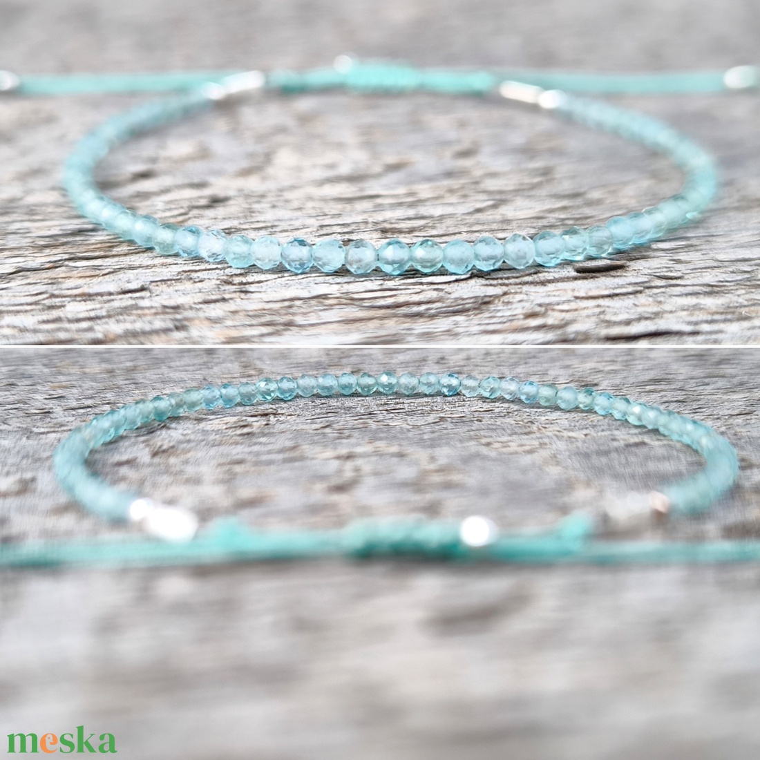 Apatit karkötő - ékszer - karkötő - charm karkötő - Meska.hu