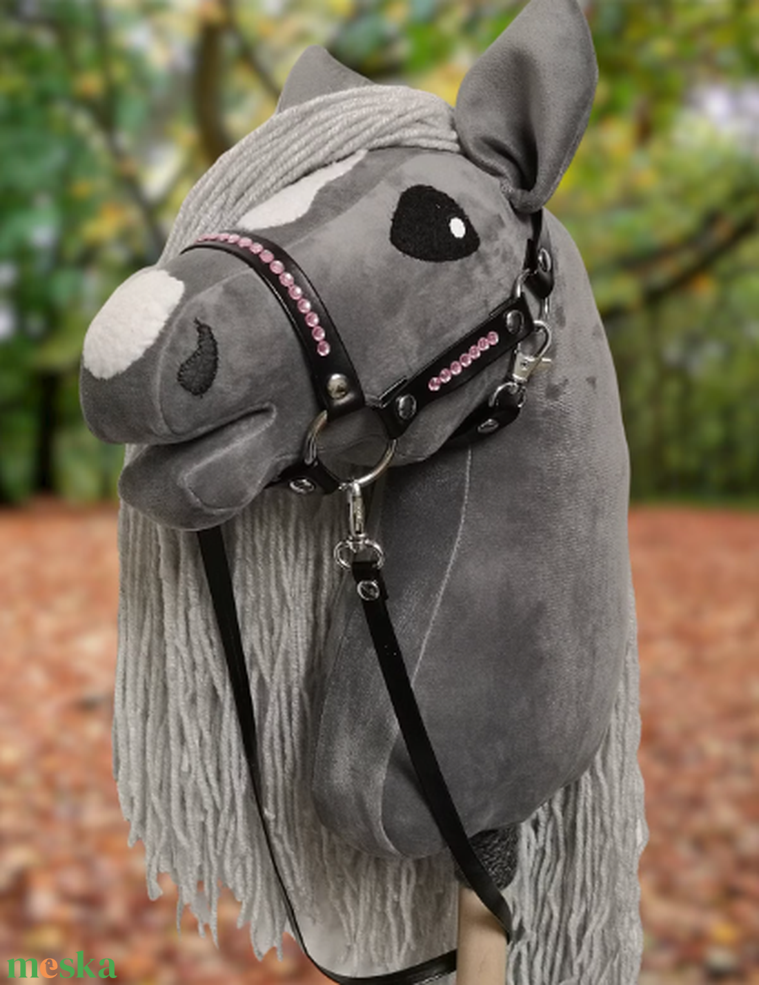 Hobby Horse  Silver kötőfékkel kantárral. - játék & sport - sport és kikapcsolódás - lovaglás - Meska.hu