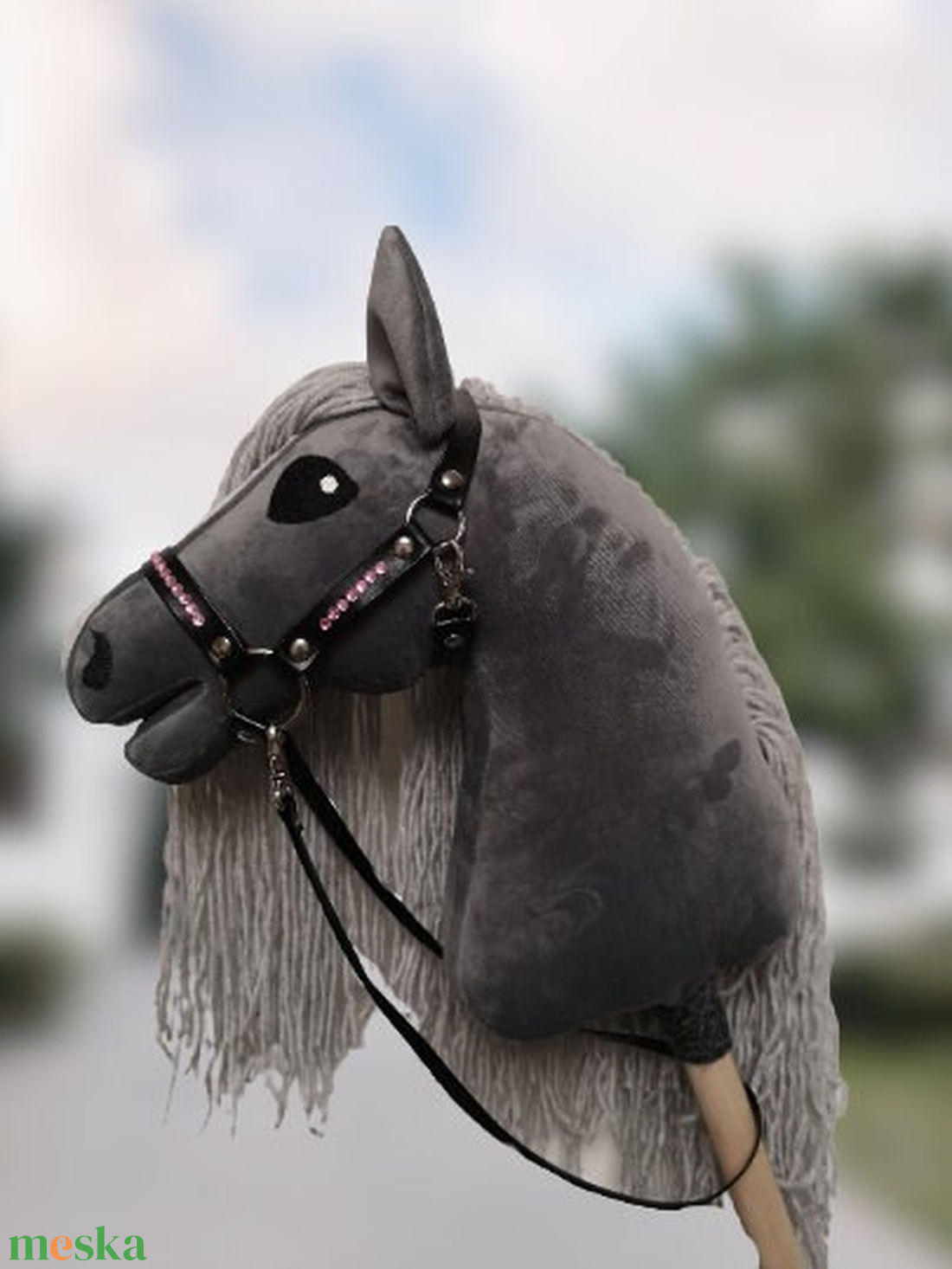 Hobby Horse  Silver kötőfékkel kantárral. - játék & sport - sport és kikapcsolódás - lovaglás - Meska.hu