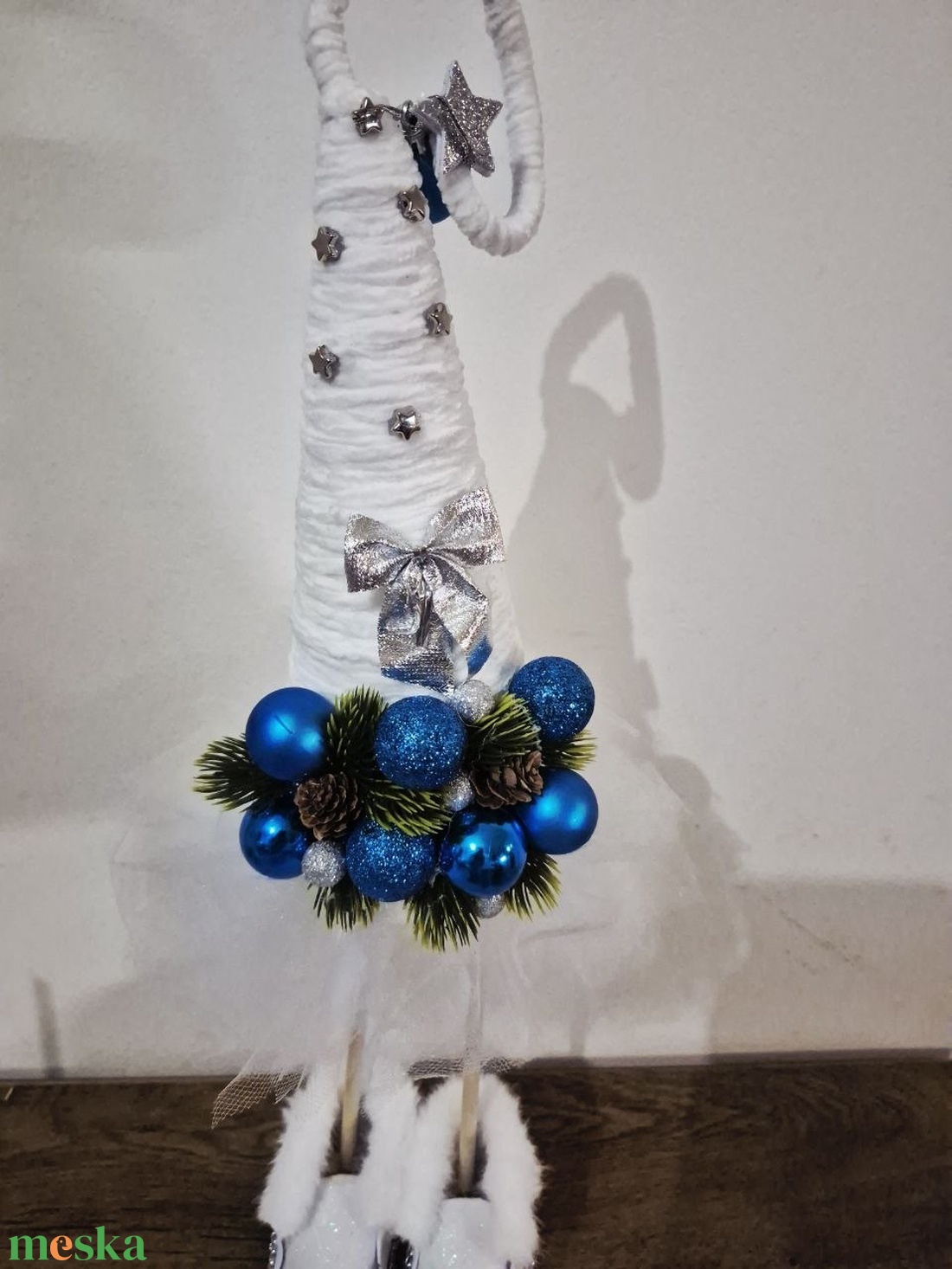 Tüll Szoknyás Karácsonyi Manófa � LED Világítással (50 cm) - karácsony - karácsonyi lakásdekoráció - karácsonyfa, grincsfa - Meska.hu