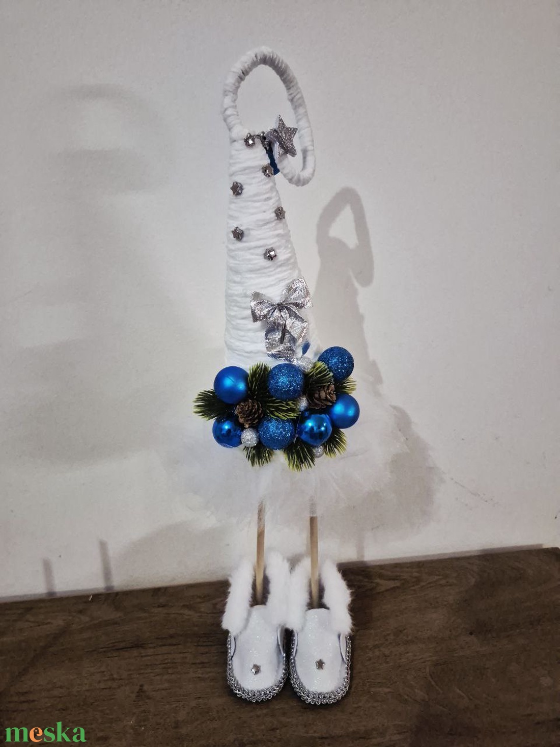 Tüll Szoknyás Karácsonyi Manófa � LED Világítással (50 cm) - karácsony - karácsonyi lakásdekoráció - karácsonyfa, grincsfa - Meska.hu