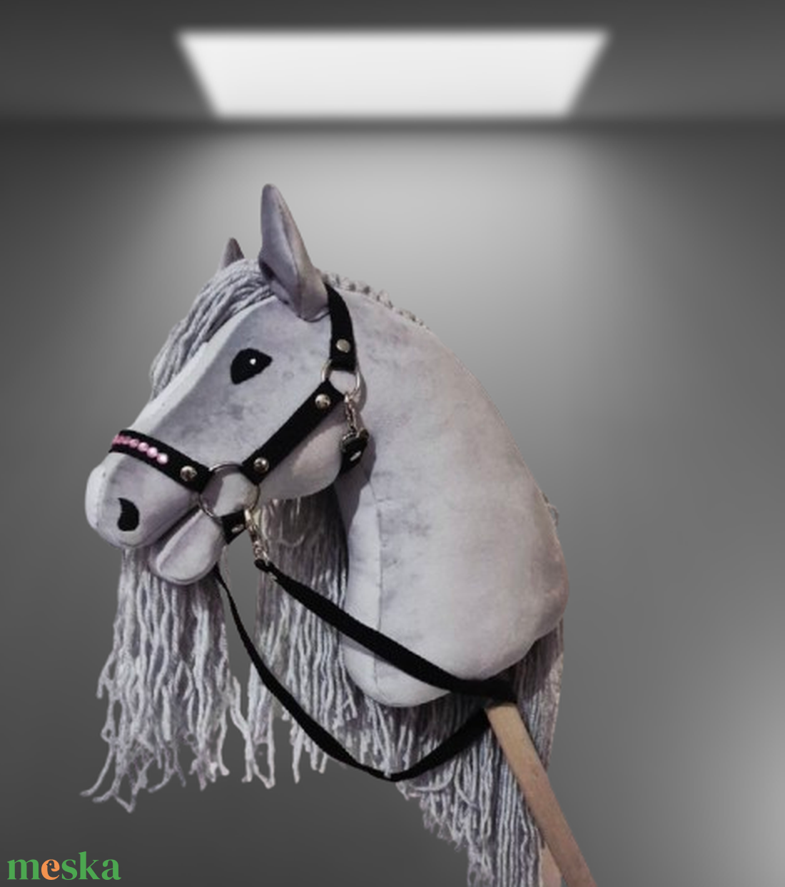 Hobby Horse Silver2  kötőfékkel kantárral. - játék & sport - plüssállat & játékfigura - ló - Meska.hu