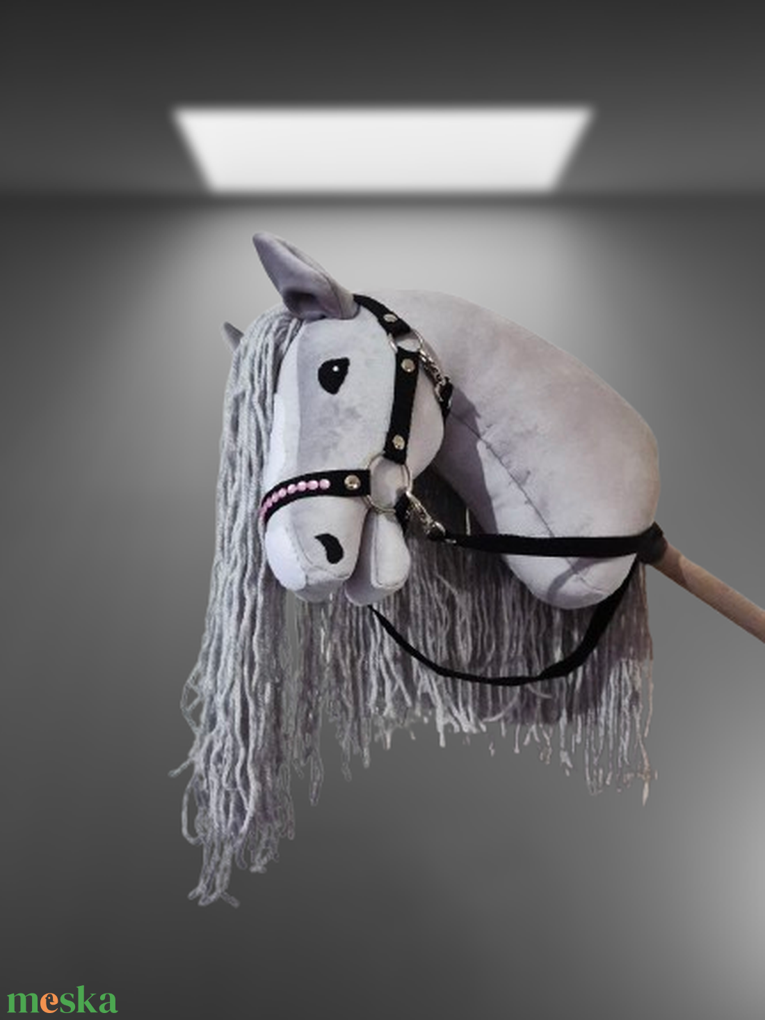 Hobby Horse Silver2  kötőfékkel kantárral. - játék & sport - plüssállat & játékfigura - ló - Meska.hu