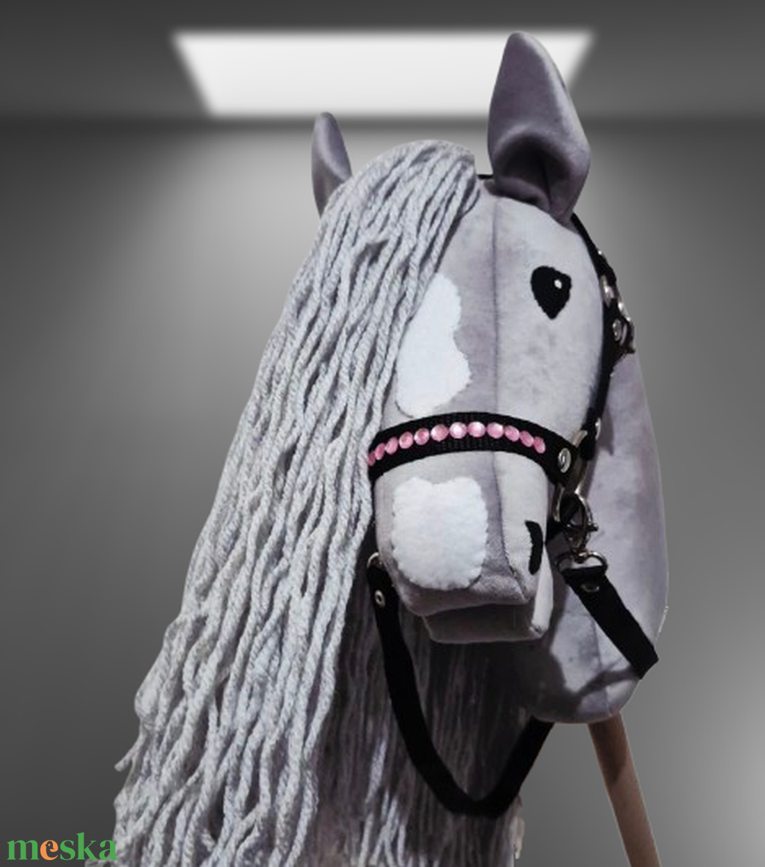 Hobby Horse Silver2  kötőfékkel kantárral. - játék & sport - plüssállat & játékfigura - ló - Meska.hu