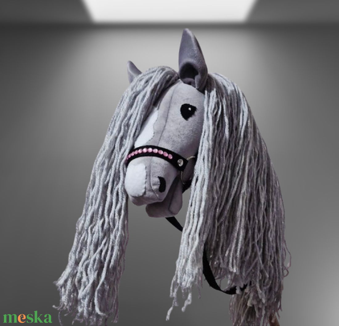 Hobby Horse Silver2  kötőfékkel kantárral. - játék & sport - plüssállat & játékfigura - ló - Meska.hu
