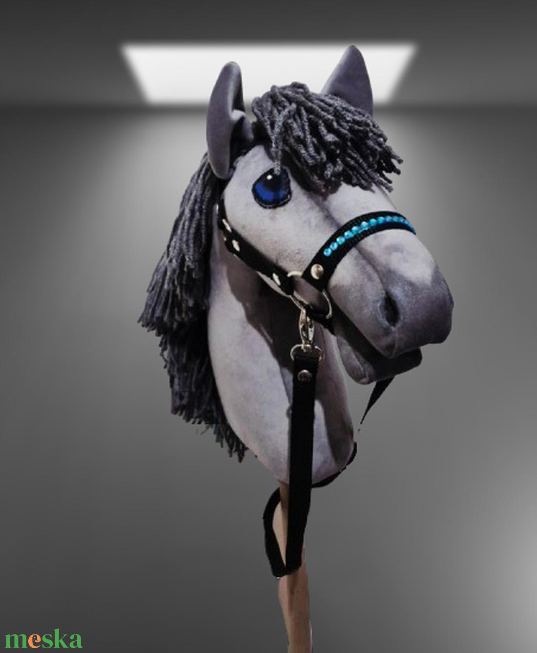 Hobby Horse Smokey  kötőfékkel kantárral. - játék & sport - plüssállat & játékfigura - ló - Meska.hu