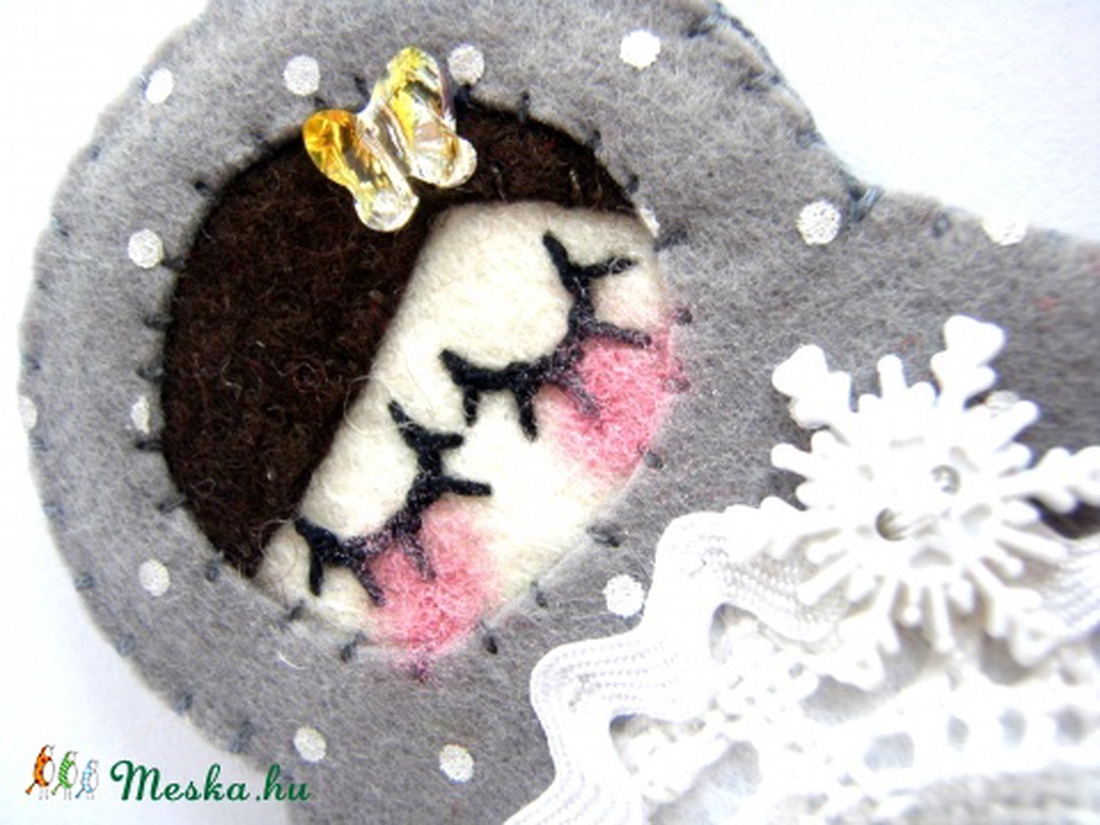 -Lefoglalva-Matrjoska Hópihe szürke -  - Meska.hu