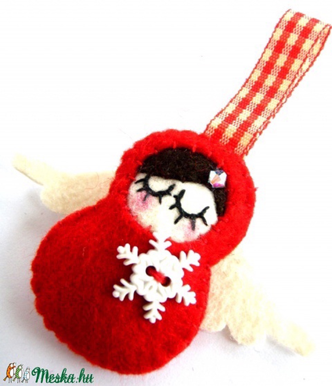 Kisangyal-karácsonyfa dísz -  - Meska.hu