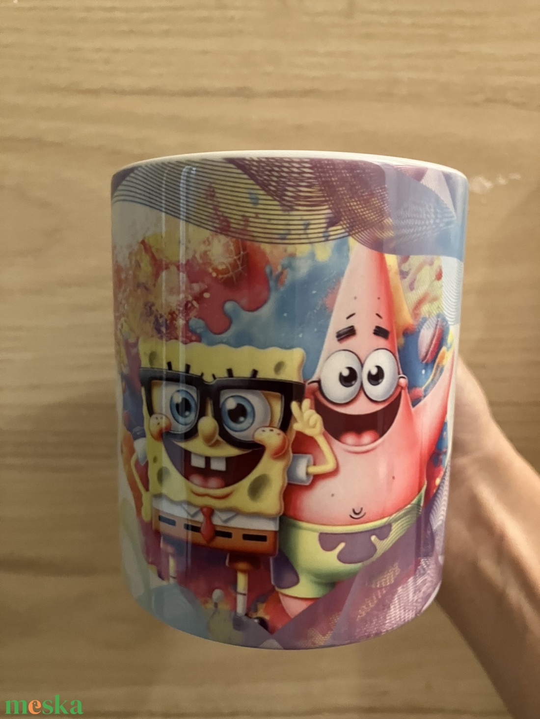 Saját neves/feliratos spongyabob bögre - otthon & életmód - konyhafelszerelés, tálalás - tálalás - bögre & csésze - Meska.hu