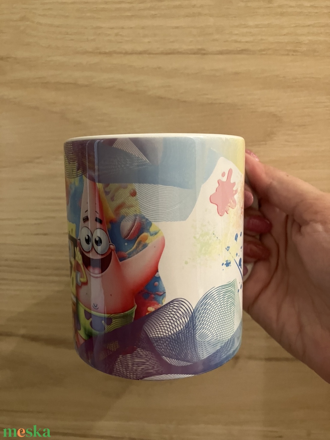 Saját neves/feliratos spongyabob bögre - otthon & életmód - konyhafelszerelés, tálalás - tálalás - bögre & csésze - Meska.hu