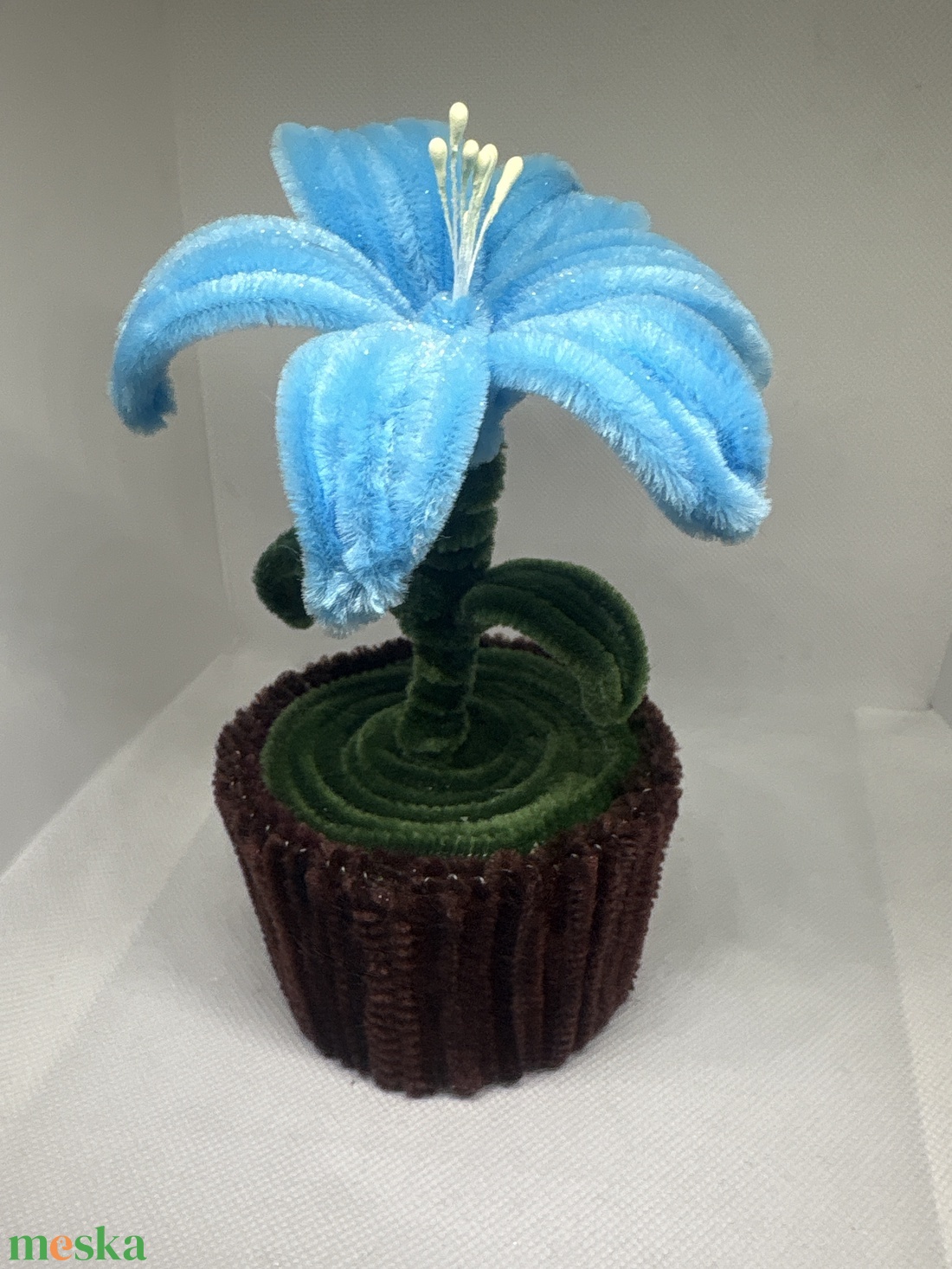 Zsenília virágocska, asztaldísz - otthon & életmód - dekoráció - virágdísz és tartó - csokor & virágdísz - Meska.hu