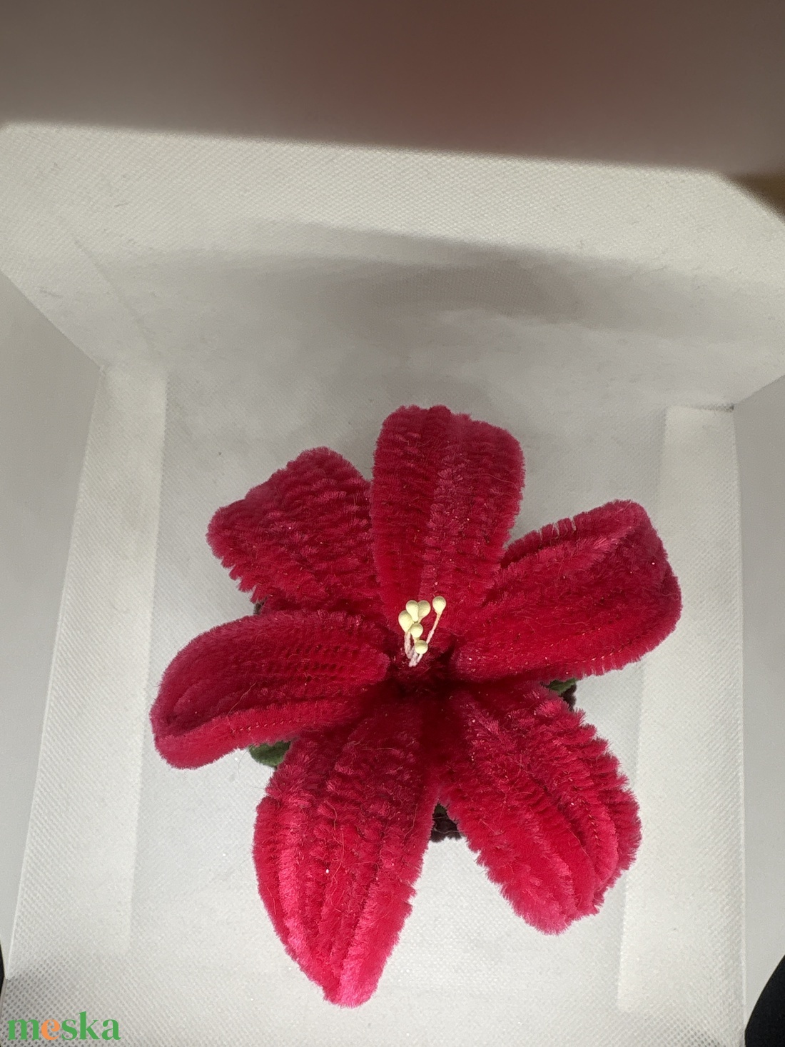 Zsenília virágocska, asztaldísz - otthon & életmód - dekoráció - virágdísz és tartó - csokor & virágdísz - Meska.hu