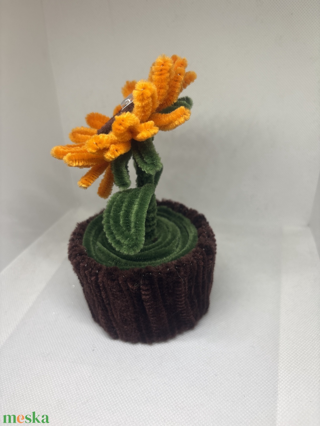 Zsenília virágocska, asztaldísz - otthon & életmód - dekoráció - virágdísz és tartó - csokor & virágdísz - Meska.hu