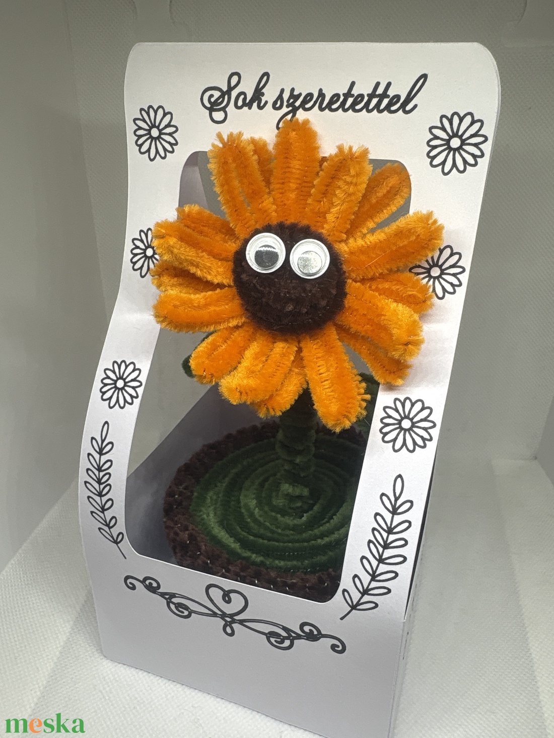 Zsenília virágocska, asztaldísz - otthon & életmód - dekoráció - virágdísz és tartó - csokor & virágdísz - Meska.hu