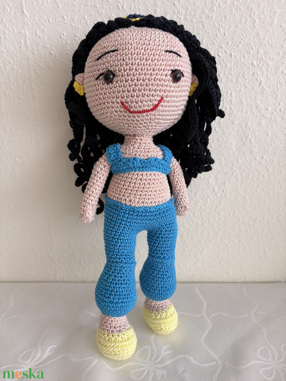 Horgolt Jázmin hercegnő - játék & sport - plüssállat & játékfigura - plüss mesefigurák - Meska.hu