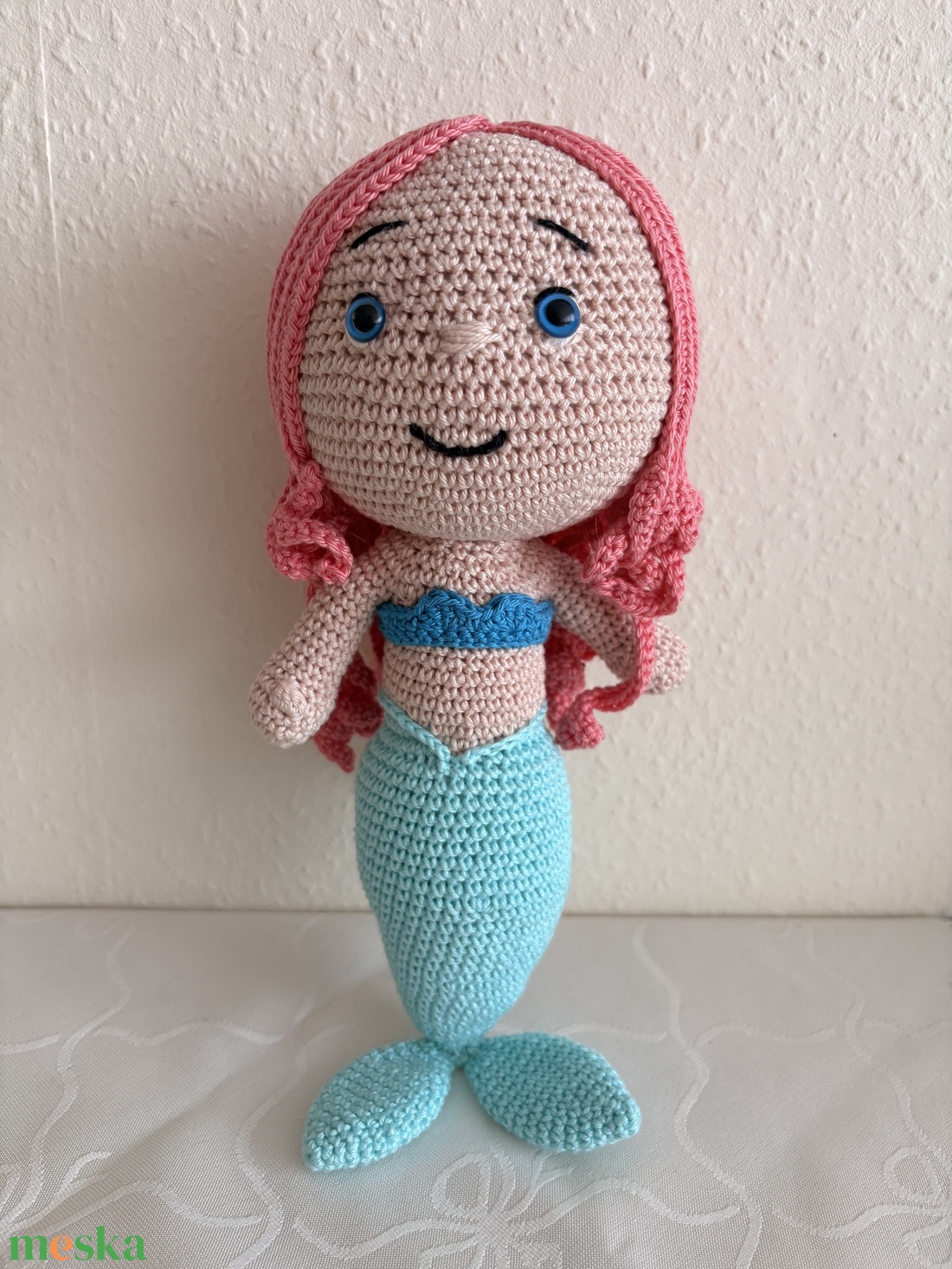 Horgolt hableány - játék & sport - plüssállat & játékfigura - plüss mesefigurák - Meska.hu