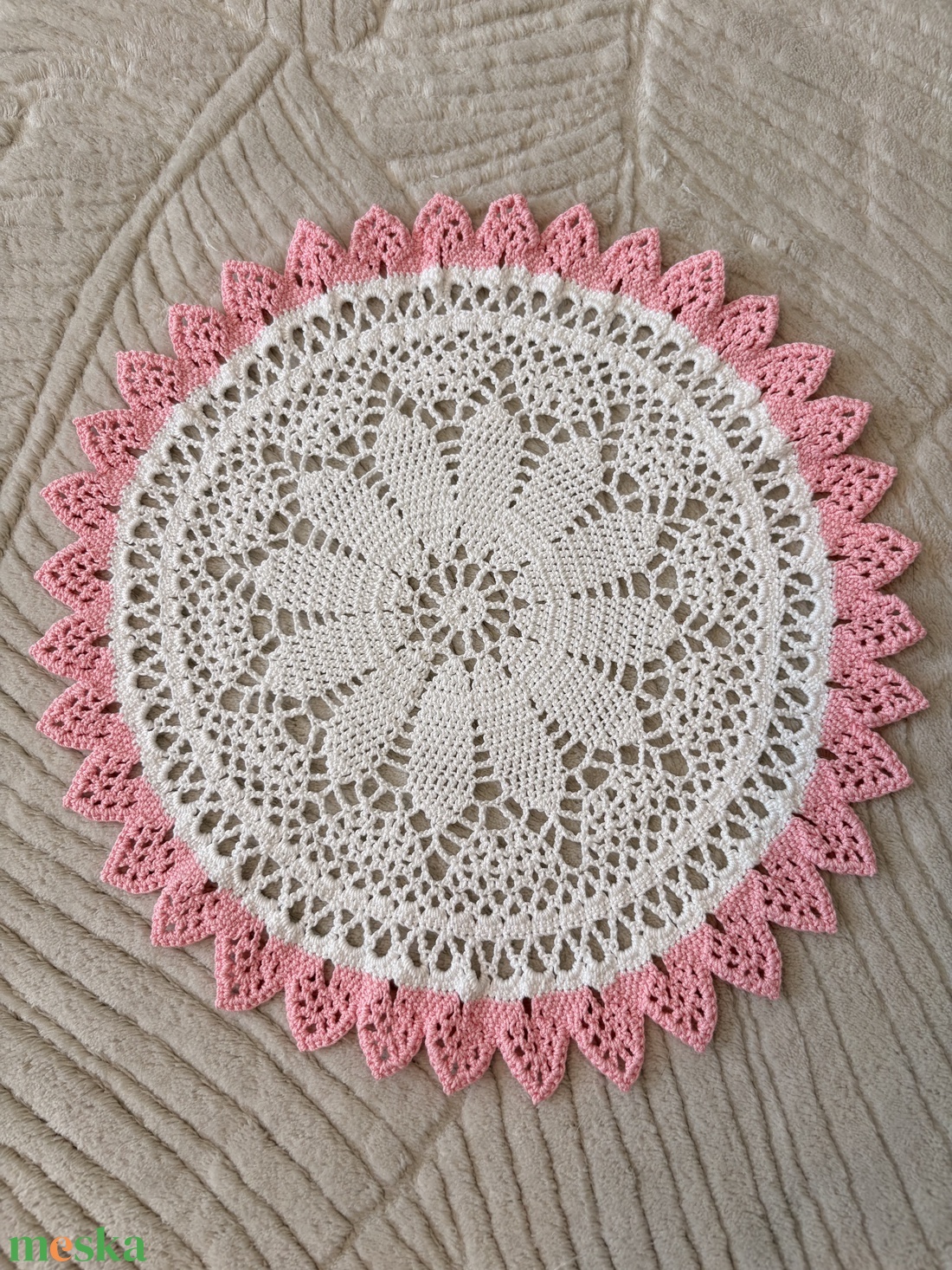 Horgolt  terítő - otthon & életmód - lakástextil - abrosz, terítő - asztalközép terítő - Meska.hu