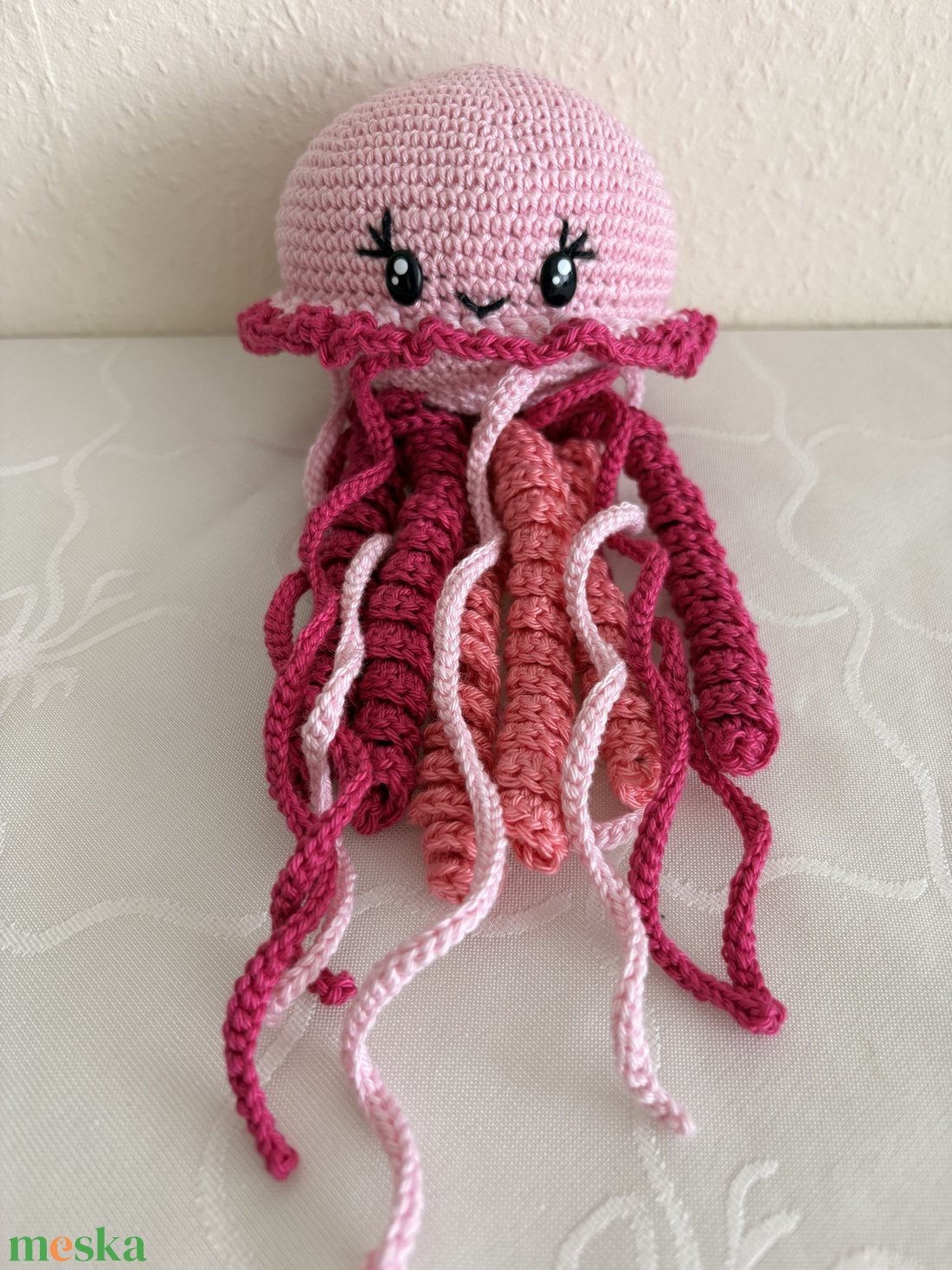 Horgolt medúza - játék & sport - plüssállat & játékfigura - plüss mesefigurák - Meska.hu
