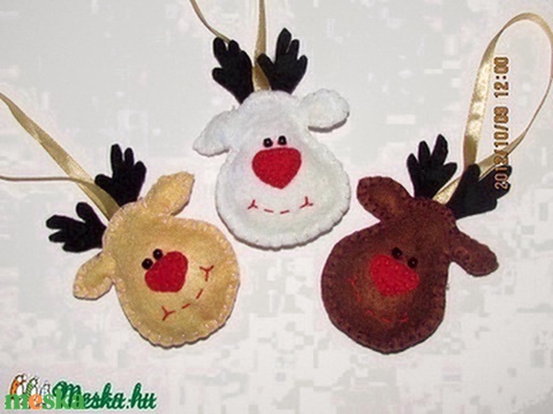 Rénszarvas fej dísz  - karácsony - karácsonyi lakásdekoráció - karácsonyi manók, figurák - Meska.hu