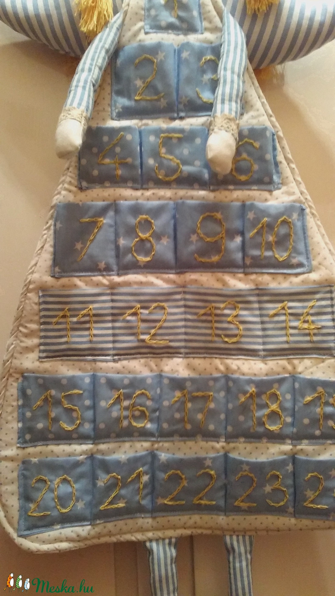 Angyalkás adventi naptár - karácsony - Meska.hu Angyalkás adventi naptár - karácsony - Meska.hu
