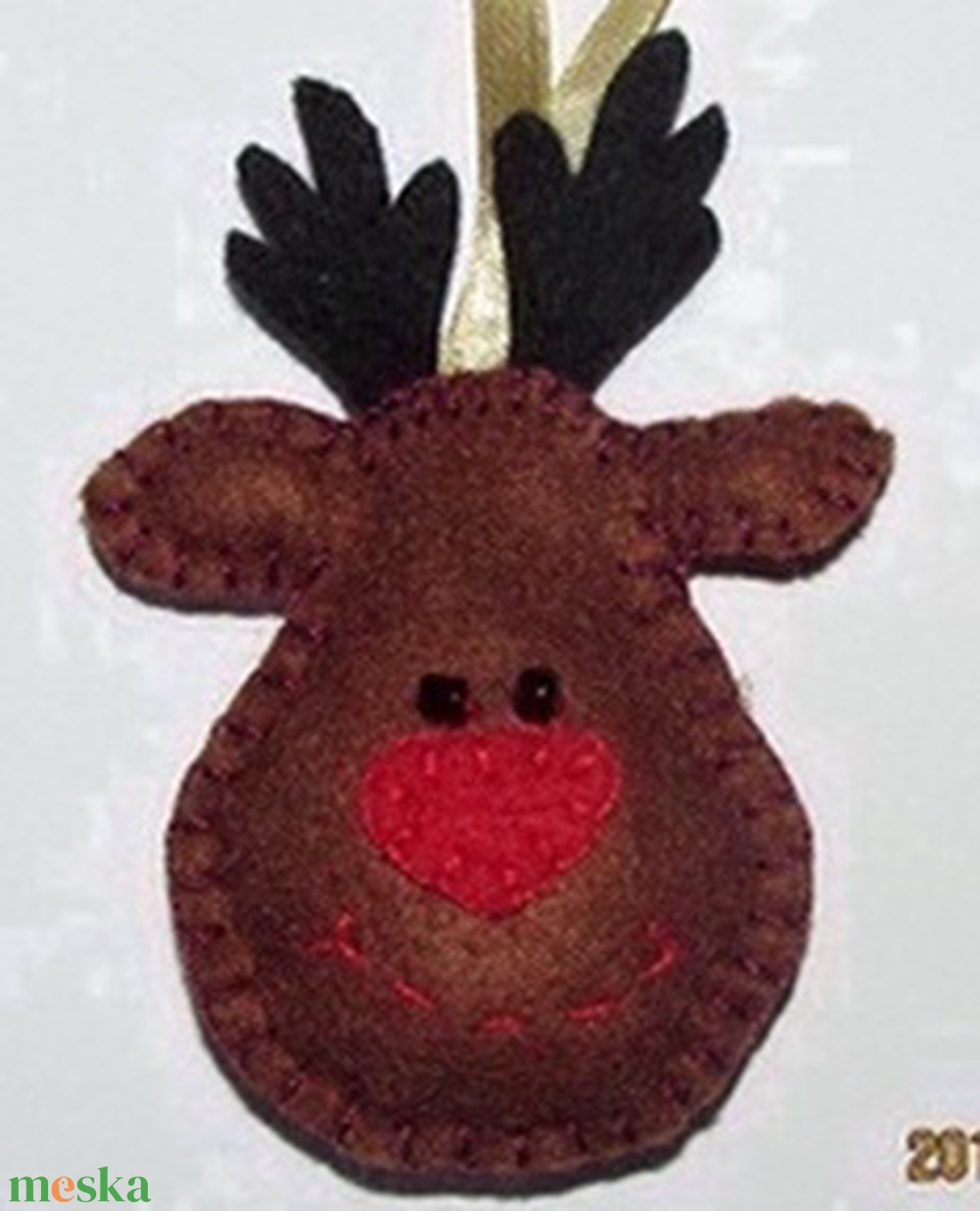 Rénszarvas fej dísz  - karácsony - karácsonyi lakásdekoráció - karácsonyi manók, figurák - Meska.hu