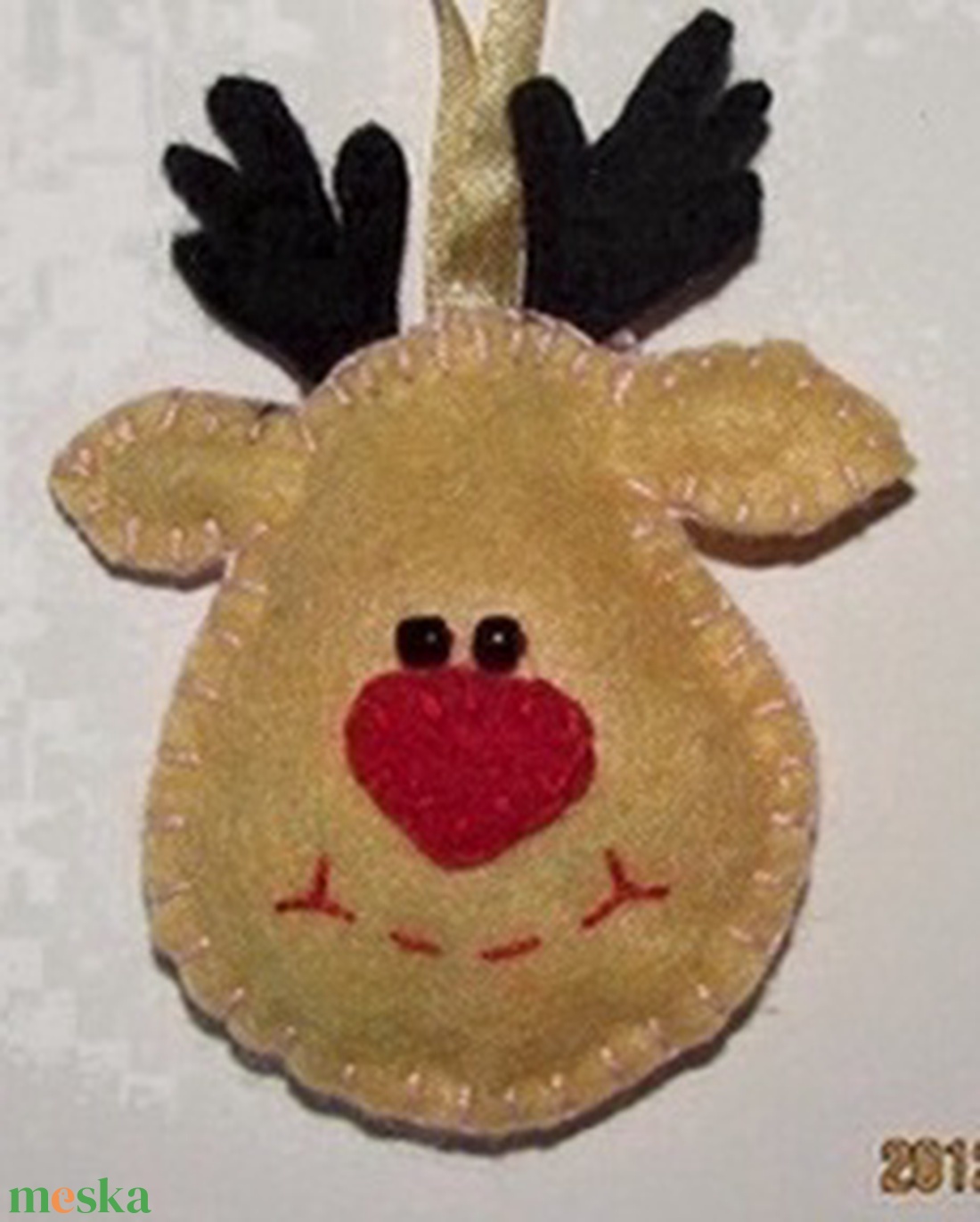 Rénszarvas fej dísz  - karácsony - karácsonyi lakásdekoráció - karácsonyi manók, figurák - Meska.hu