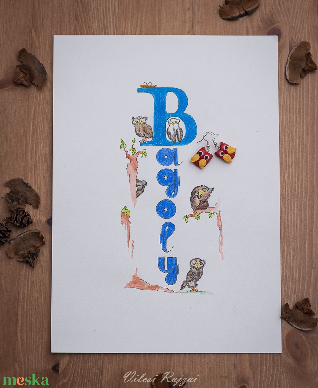 Bagoly Illsztráció és Fülbevaló, Bagoly fülbevaló, Névtábla, Dekoráció - művészet - grafika & illusztráció - ceruzarajz - Meska.hu Bagoly Illsztráció és Fülbevaló, Bagoly fülbevaló, Névtábla, Dekoráció - művészet - grafika & illusztráció - ceruzarajz - Meska.hu
