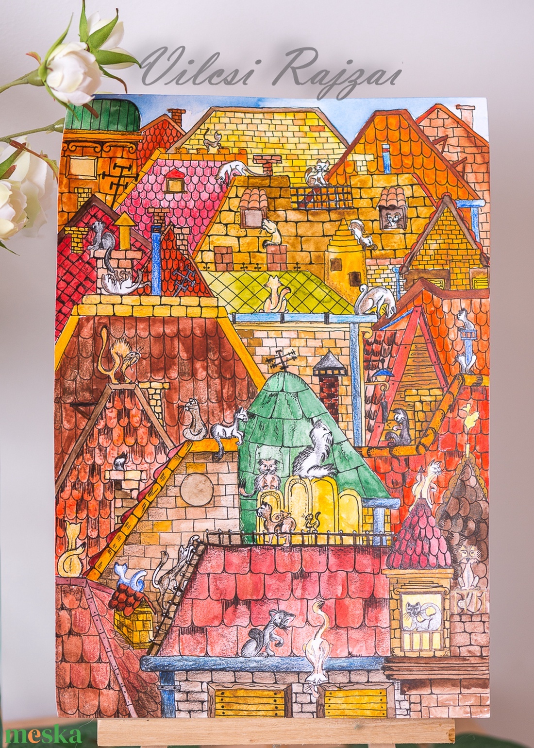 Macskák és Háztetők, Éjjeli zenészek, Háztetők - művészet - grafika & illusztráció - egyéb rajzok - Meska.hu Macskák és Háztetők, Éjjeli zenészek, Háztetők - művészet - grafika & illusztráció - egyéb rajzok - Meska.hu