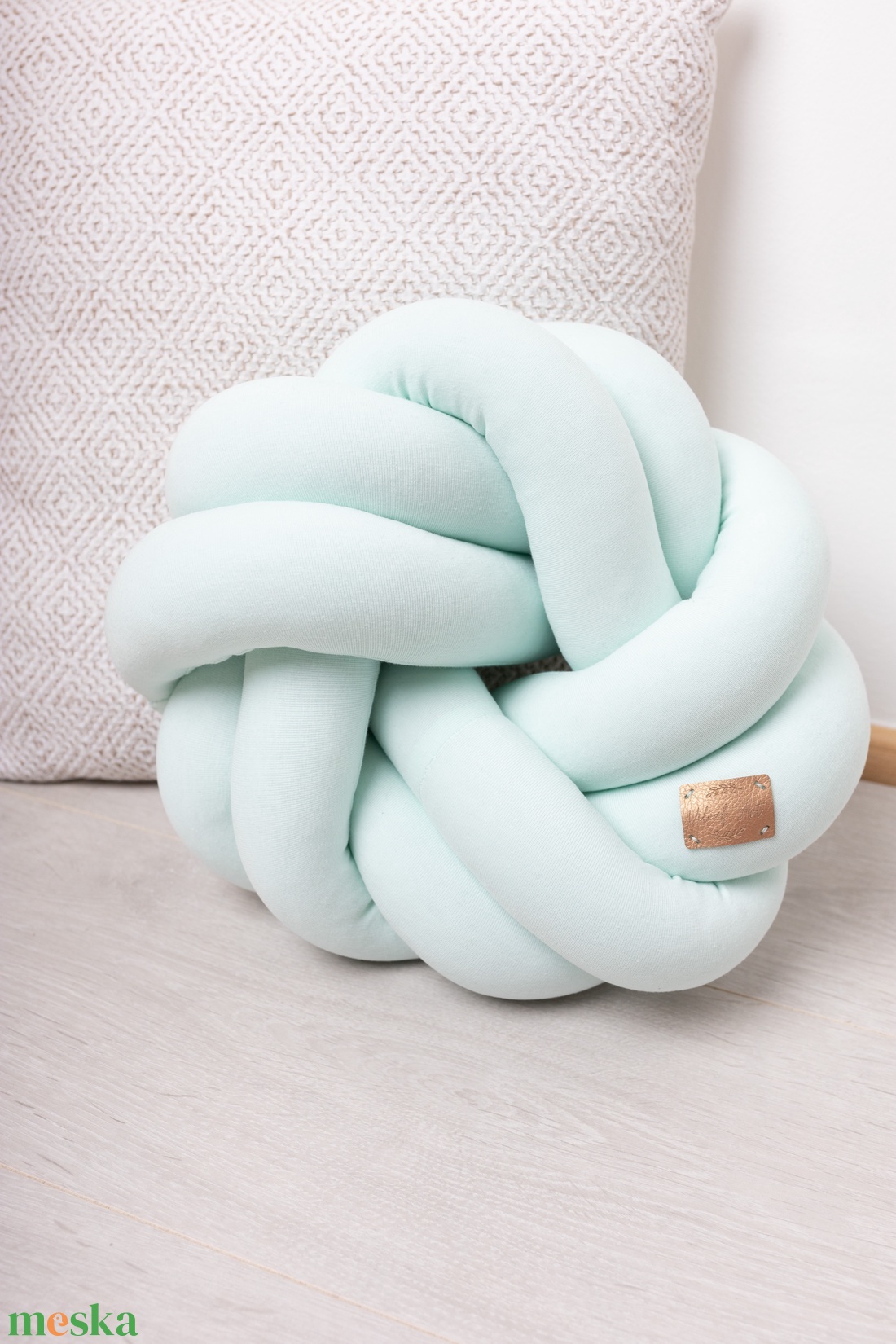 Fonott párna (halvány menta) VP08 - otthon & életmód - lakástextil - párna & párnahuzat - Meska.hu