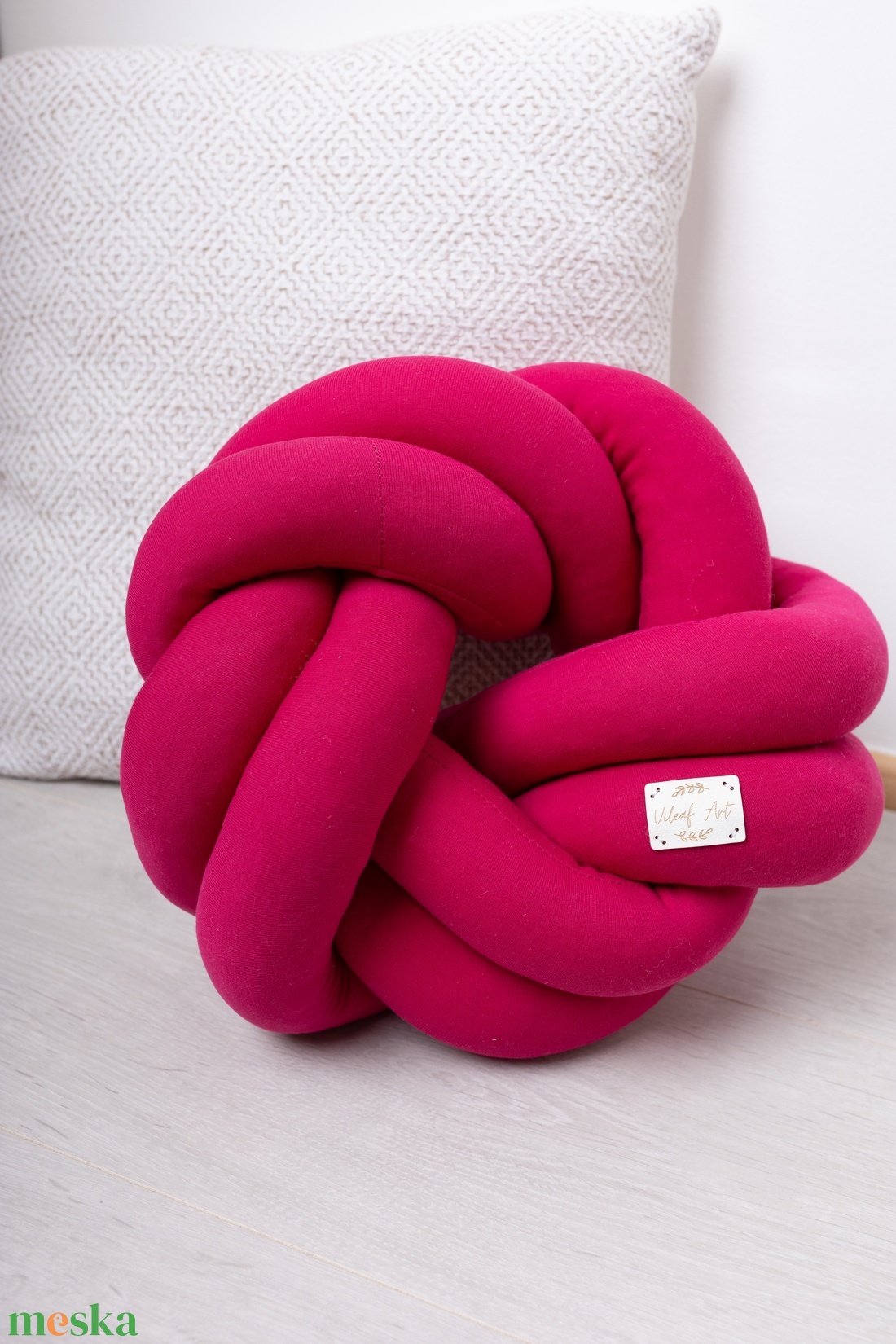 Fonott párna (ciklámen) VP09 - otthon & életmód - lakástextil - párna & párnahuzat - Meska.hu